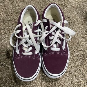 Plum vans kids size 2